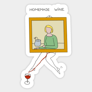 Homemade Wine Sticker